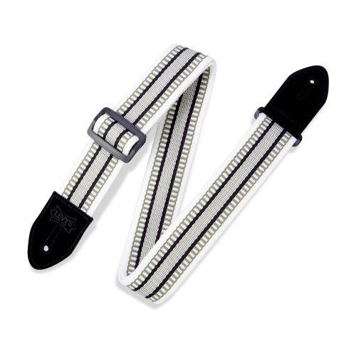 Levy's MC8VIN Cotton Guitar Strap Stripes Suede Ends