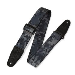 Levy's MPS2 Polyester Guitar Strap Sonic Art Modern Military Camouflage Blue