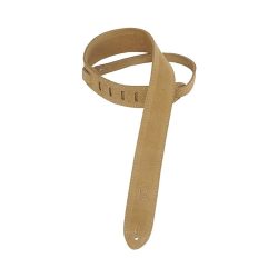 Levy's MS12-SND 2inch Suede-Leather Guitar/Bass Strap - Sand