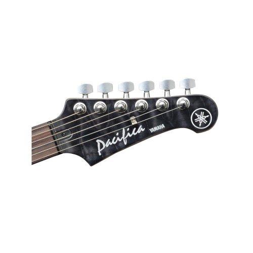 Yamaha Pacifica 212V Electric Guitar with Quilted Maple Top in Translucent Black - Image 3