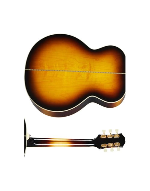 Epiphone J-200 Acoustic-electric Guitar - Aged Vintage Sunburst Gloss - Image 3