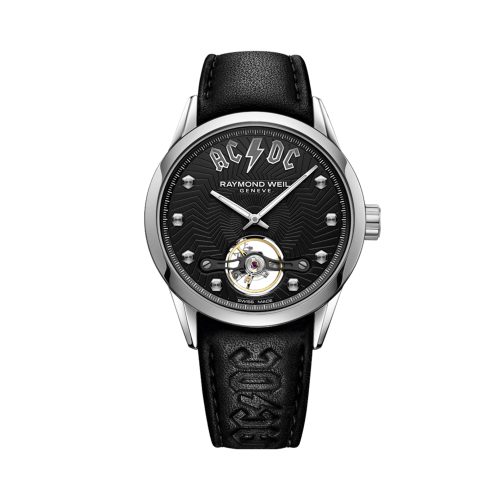 Raymond Weil Freelancer ACDC Limited Edition Men's Automatic Black Leather Watch