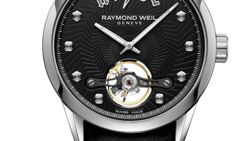 Raymond Weil Freelancer ACDC Limited Edition Men's Automatic Black Leather Watch - Image 2
