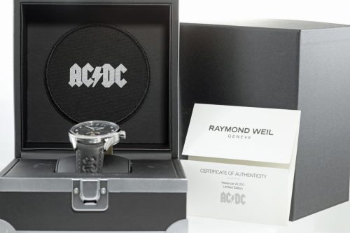 Raymond Weil Freelancer ACDC Limited Edition Men's Automatic Black Leather Watch - Image 4