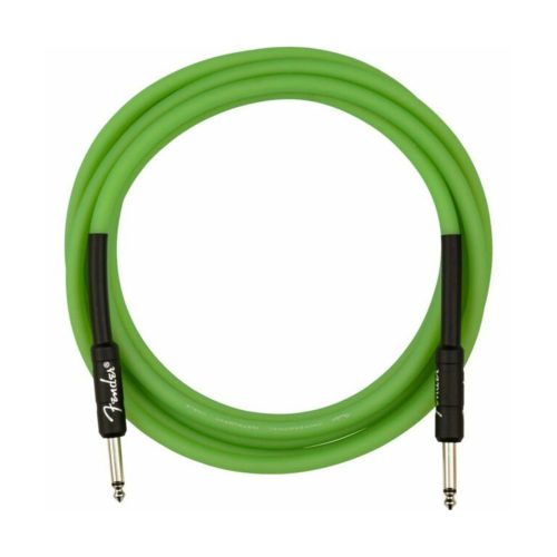 Fender Professional Series Glow in the Dark Green Instrument Cable - 10 Feet