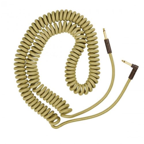 Fender Deluxe Series Coil Guitar Cable - Straight to Right Angle - 30 foot Tweed