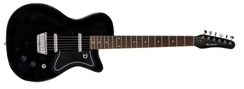 Danelectro 56 Single Cut Electric Guitar, Black - Image 2