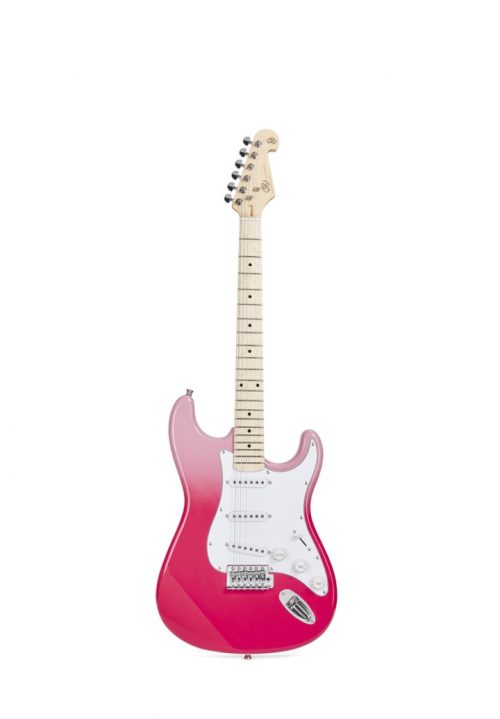 SX Modern Series Strat Electric Guitar - Pink Twilight - Image 2