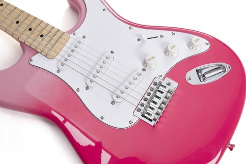 SX Modern Series Strat Electric Guitar - Pink Twilight - Image 3