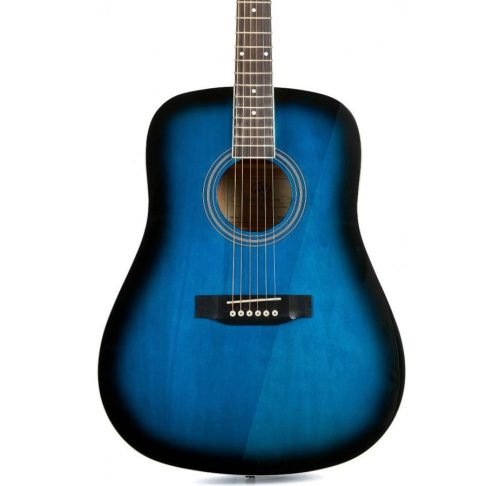 SX SD104 Dreadnought Acoustic Guitar – Blue