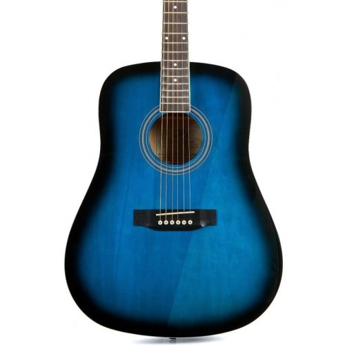 SX SD104 Dreadnought Acoustic Guitar – Blue