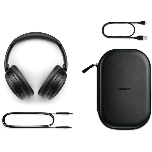 Bose Quiet Comfort QC45 Noise Cancelling Wireless Headphones - Black - Image 3