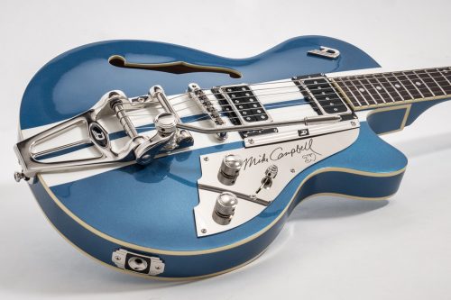 Duesenberg Alliance Mike Campbell I DTV-MC Semi Hollow Body Guitar- Catalina Blue - Image 2