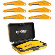 MusicNomad MN667 6-piece Electric Guitar Diamond Coated Nut File Set - Super Light Strings