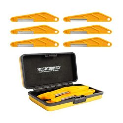 MusicNomad MN670 6-piece Acoustic Guitar Diamond Coated Nut File Set - Light/Medium Strings