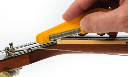 MusicNomad MN670 6-piece Acoustic Guitar Diamond Coated Nut File Set - Light/Medium Strings - Image 3
