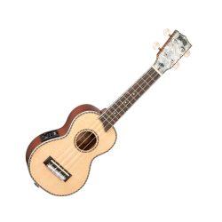 Mahalo MP1E Pearl Series Soprano Ukulele Natural with Pickup