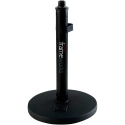 Gator Frameworks 9 inch Fixed-Height Desktop Microphone Stand with Round Base