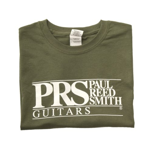 Paul Reed Smith PRS Classic Block Logo T-Shirt Military Green - Image 3