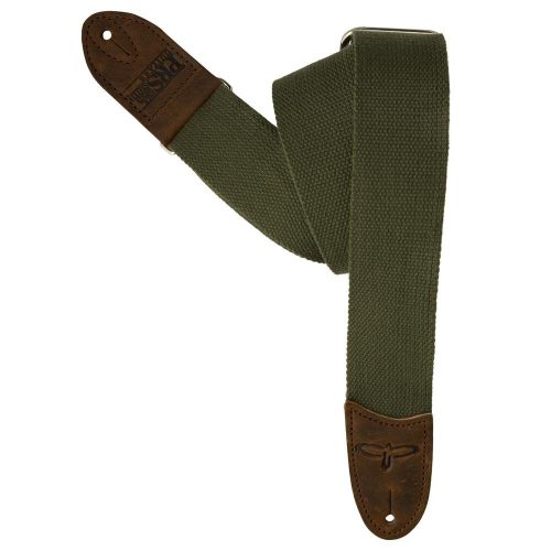 PRS Deluxe 2 inch Cotton Guitar Strap, Green