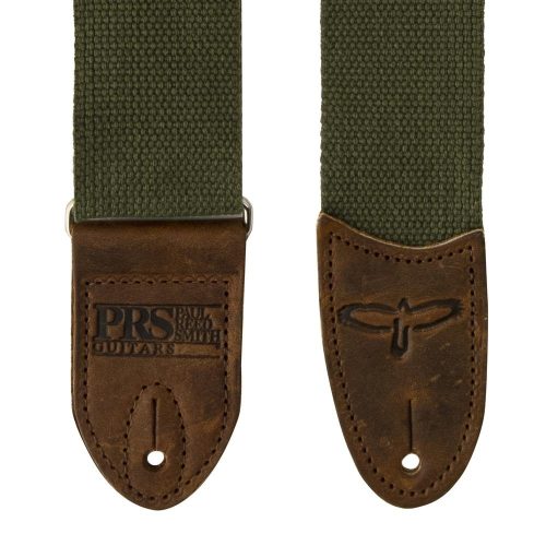 PRS Deluxe 2 inch Cotton Guitar Strap, Green - Image 2