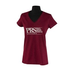 PRS Ladies Classic Block Logo T-Shirt Oxblood Red