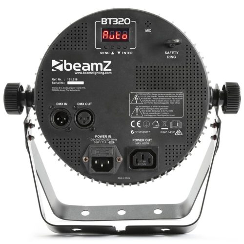 BeamZ BT320 LED Flat Par 18x6W 4-in-1 RGBW DMX IRC - Image 2