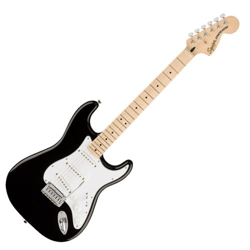 Fender Squier Affinity Series Stratocaster Electric Guitar - Black with Maple Fingerboard - Image 2