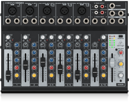 Behringer Xenyx 1002B 10-channel Analog Mixer - Marshall Music