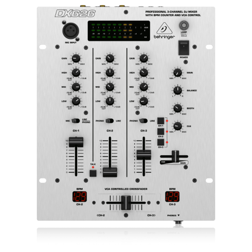 Behringer Pro Mixer DX626 3-channel DJ Mixer
