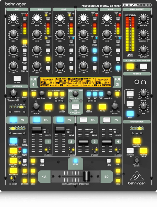 Behringer DDM4000 5-channel Digital DJ Mixer - Image 2