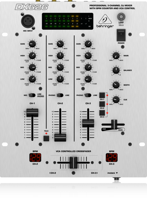 Behringer Pro Mixer DX626 3-channel DJ Mixer - Image 2