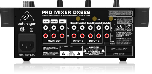 Behringer Pro Mixer DX626 3-channel DJ Mixer - Image 4