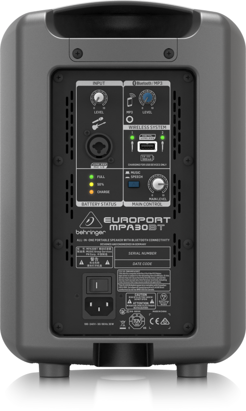 Behringer MPA30BT All-In-One Portable Speaker - Image 3
