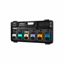 Behringer PB600 Universal Effects Pedal Floor Board with 9V DC Power Supply and Patch Cables