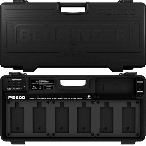 Behringer PB600 Universal Effects Pedal Floor Board with 9V DC Power Supply and Patch Cables - Image 4