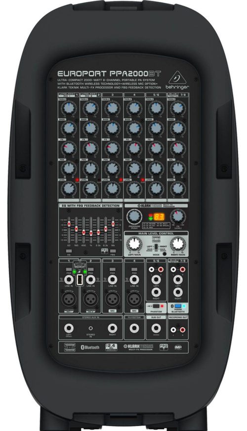 Behringer Europort PPA2000BT 8-channel Portable PA System - Image 5