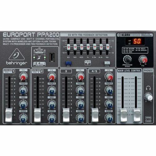 Behringer Europort PPA200 5-channel Portable PA System - Image 4