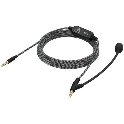 Behringer BC12 Premium Headphone Cable with Boom Microphone and In-line Control