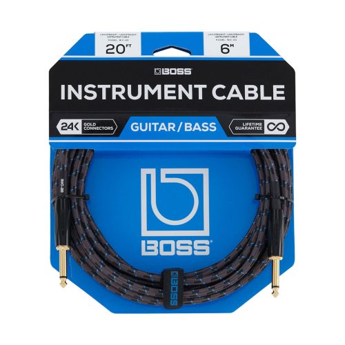 Boss BIC-20 Straight to Straight Instrument Cable - 20 foot
