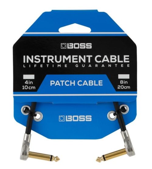 Boss BPC-4 10cm Patch Cable with Pancake Jack Plugs