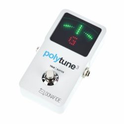 TC Electronic PolyTune 3 Polyphonic LED Guitar Tuner Pedal with Buffer