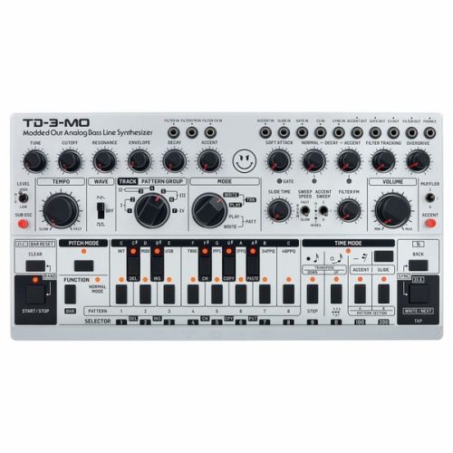 Behringer TD-3-MO Modded Out Analogue Bass Line Synthesizer, Silver - Image 2