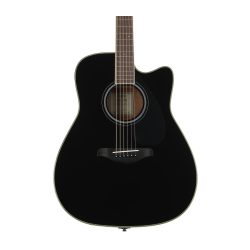 Yamaha FGC-TA TransAcoustic Dreadnought Guitar - Black