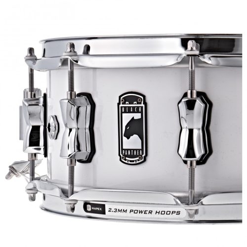 Mapex Black Panther Venom Snare Drum - 14 x 5.5 inch - Arctic White - Image 2