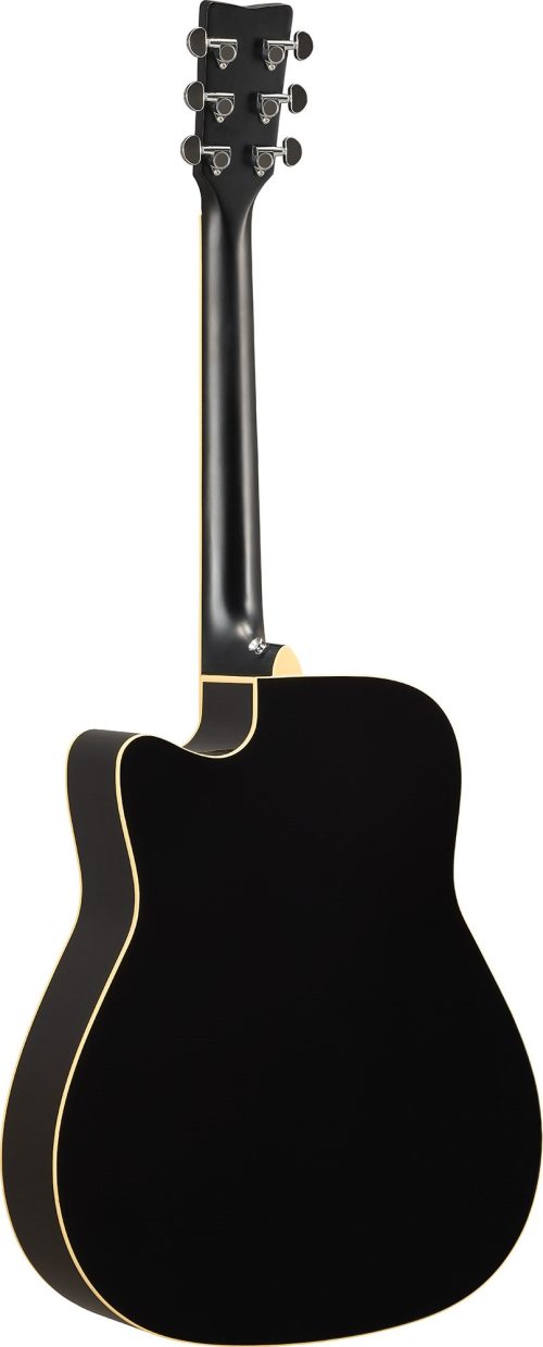 Yamaha FGC-TA TransAcoustic Dreadnought Guitar - Black - Image 4
