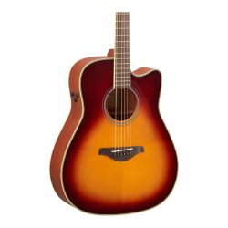 Yamaha FGC-TA TransAcoustic Dreadnought Guitar - Brown Sunburst