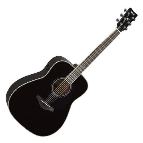 Yamaha FG-TA TransAcoustic Dreadnought Guitar – Black - Image 2