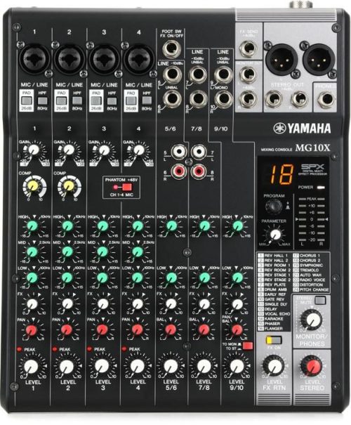 Yamaha MG10X CV 10-channel Stereo Mixer - Image 2