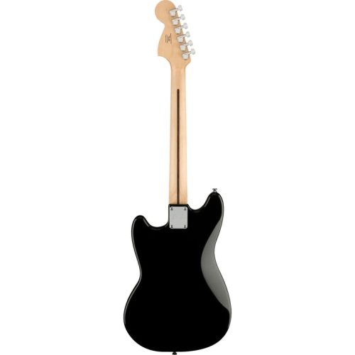 Fender Squier FSR Bullet Mustang HH Electric Guitar - Black w/ Gold Competition Stripes - Image 4